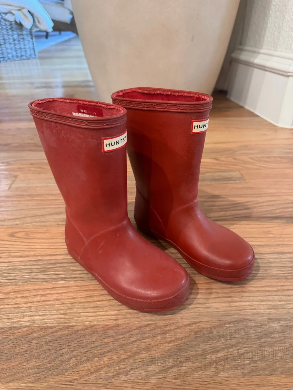 Hunter Kids Red Boots, size kids 10
